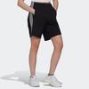 adidas Прямые повседневные шорты с полосатым принтом Originals, женские брюки, черные HM2137