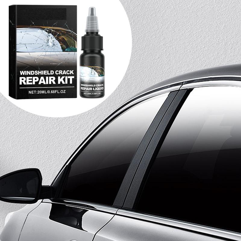 Набор для ремонта трещин на лобовом стекле 20 мл. Жидкость для восстановления окон и ремонта лобового стекла. Долговечное решение для трещин на автомобильном стекле и