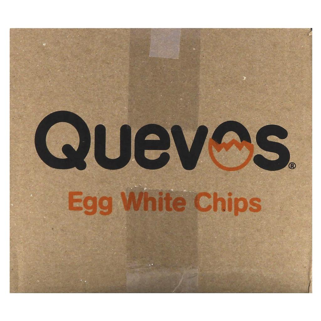 Quevos Pita Style Protein Chips, Sour Cream & Onion, Family Pack of 6 Bags, 3.2 Oz (90 G) Each