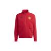Manchester United Anthem Jacket With Logo Print And Stand Collar Men Jacket Red IA8564