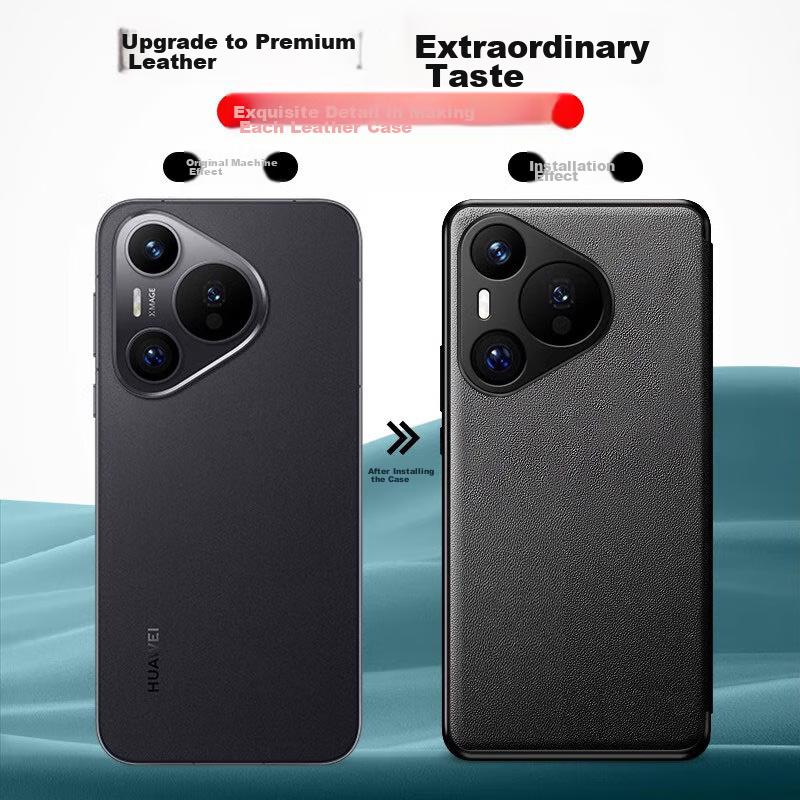 Chuan Lian Jin BaoPhone Case for Huawei Pura70pro, Pura70Pro+ with Flip Smart View Window, Sleep/Wake Function, Full Protection Anti-Drop Leather Case