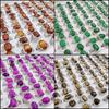 20Pcs Mix Style Opal Ring Gemstone Charms for Elegant Women Love Romantic Gift