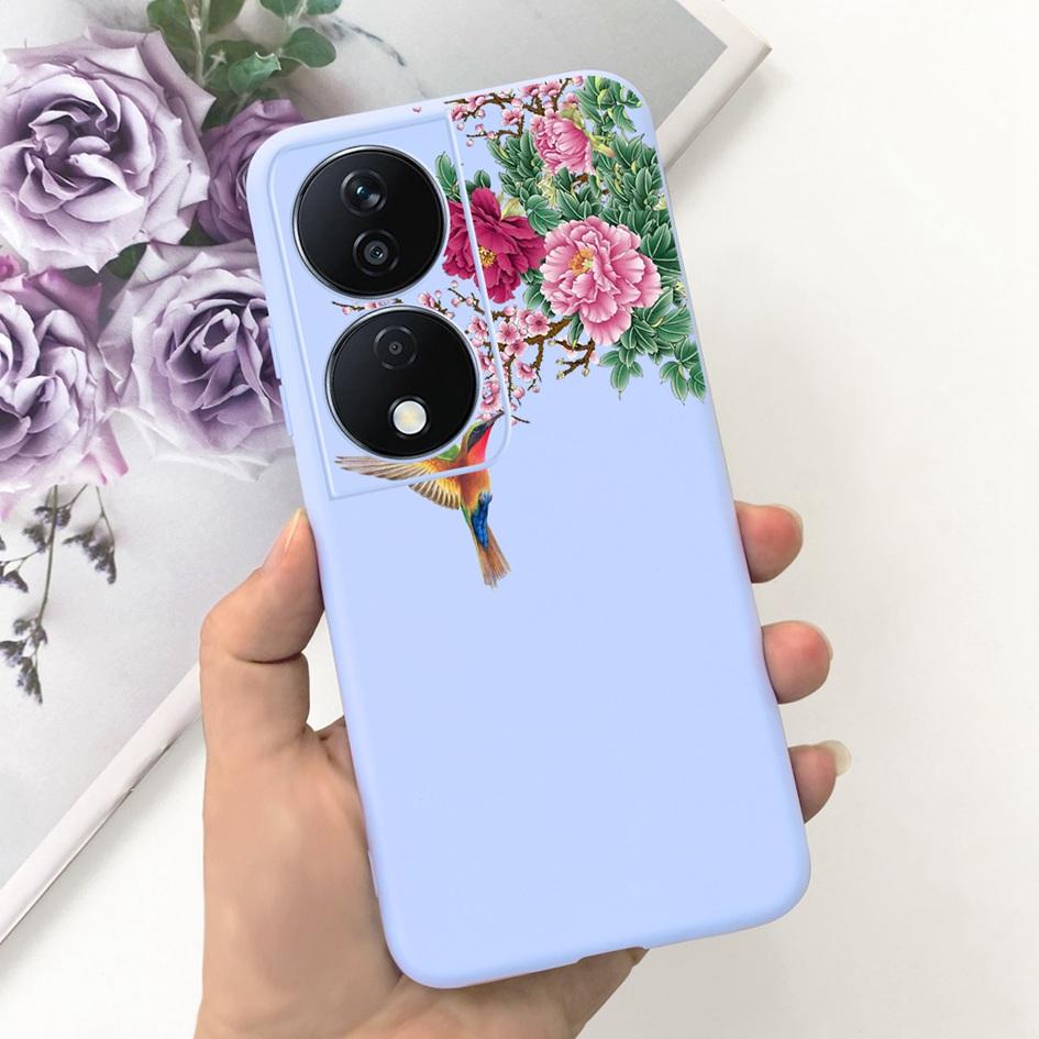 For Honor X7b Case CLK-LX1 CLK-LX2 CLK-LX3 Protective Cover Cute Astronaut Daisy Soft Silicone Funda For HonorX7b X 7B 5G Bumper