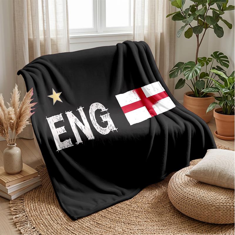 England national football team Theme blanket Soft Flannel Blanket Plush Throw Blanket Cozy Sofa Bed Blanket for Home Decor