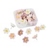 20/30/50Pcs Photo Wall Decor Six-Petal Flower Pushpins Creative Thumb Tacks  School