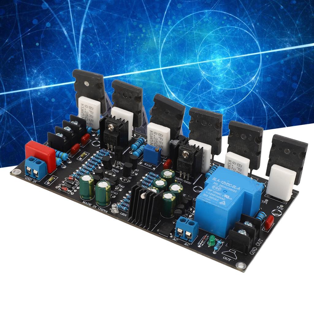 300W Power Amplifier Board Single Channel 1943+5200 Audio Rear Amplification Module DC ±20‑90V