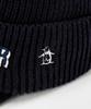 Munsingwear MG4FCP42M Knit Classic Sporty Design with Embroidered Logo and Perfect for Cold Weather Navy Blue Men's Cap, Brim, Golf, (NV00)