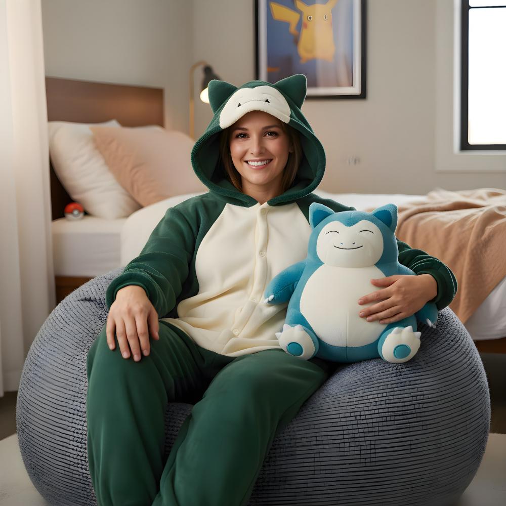 Piżama Onesie Kigurumi Przebranie Pokemon Snorlax S: 145 - 155Cm