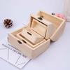 Jewelry Box Unfinished Handmade Wood Delicate Lightweight Trinket Case for Table