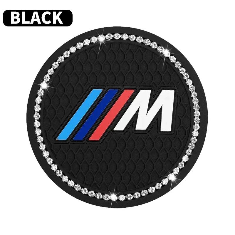 XYFHK1 2025 HotFor BMW Diamond Car Coaster Water Cup Holder Pad Anti-slip Mat For BMW X1 X2 X3 X5 X4 X6 X7 G30 G20 G32 G11 G12 F40 F30 a33