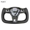 Автомобильный обогрев рулевого колеса автомобильные аксессуары для Tesla персонализированная гоночная кожа индивидуальная модель Y 3 S 2024 Highland Yoke