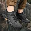 Men's Genuine Leather Hiking Boots Outdoor Casual Shoes