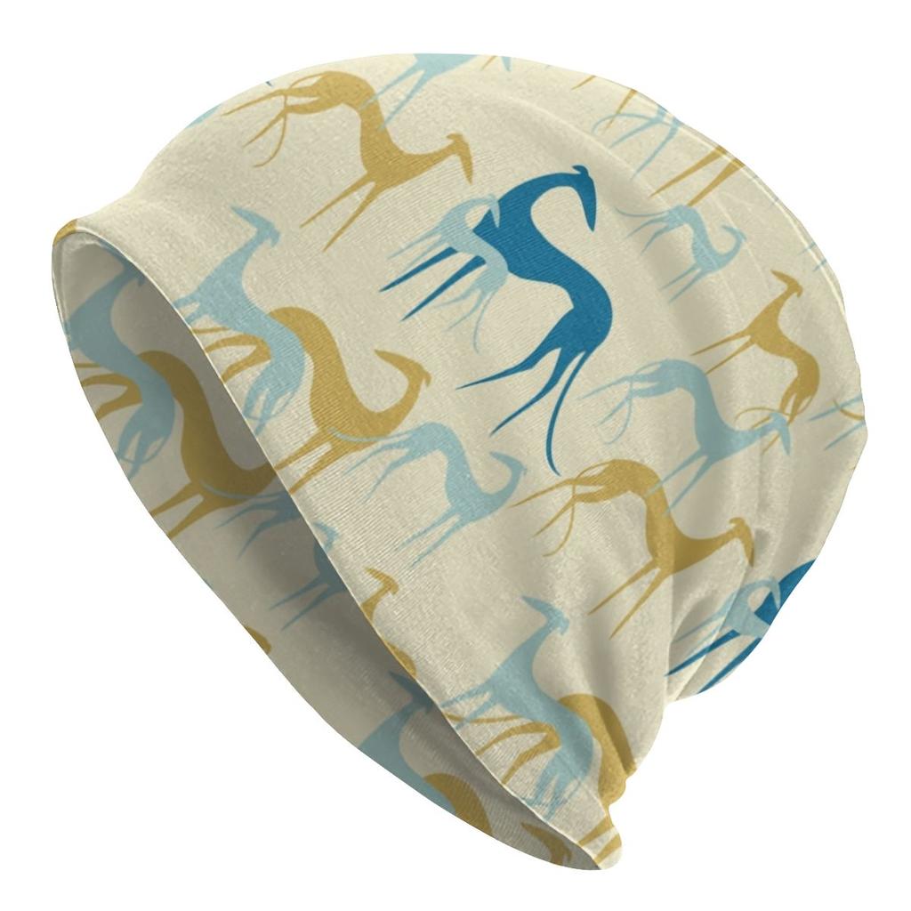 Greyhound On William Morris Marigolds Slouchy Beanie Hats Whippet Sihthound Dog Art Knitted Skullies Beanies Cap for Outdoor Ski