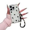 Новый Imd Большое Отверстие Полный Экран Черная Собака для IPhone17 Блестящий Порошок 15ProMax Чехол для Телефона 12 для Apple 14P