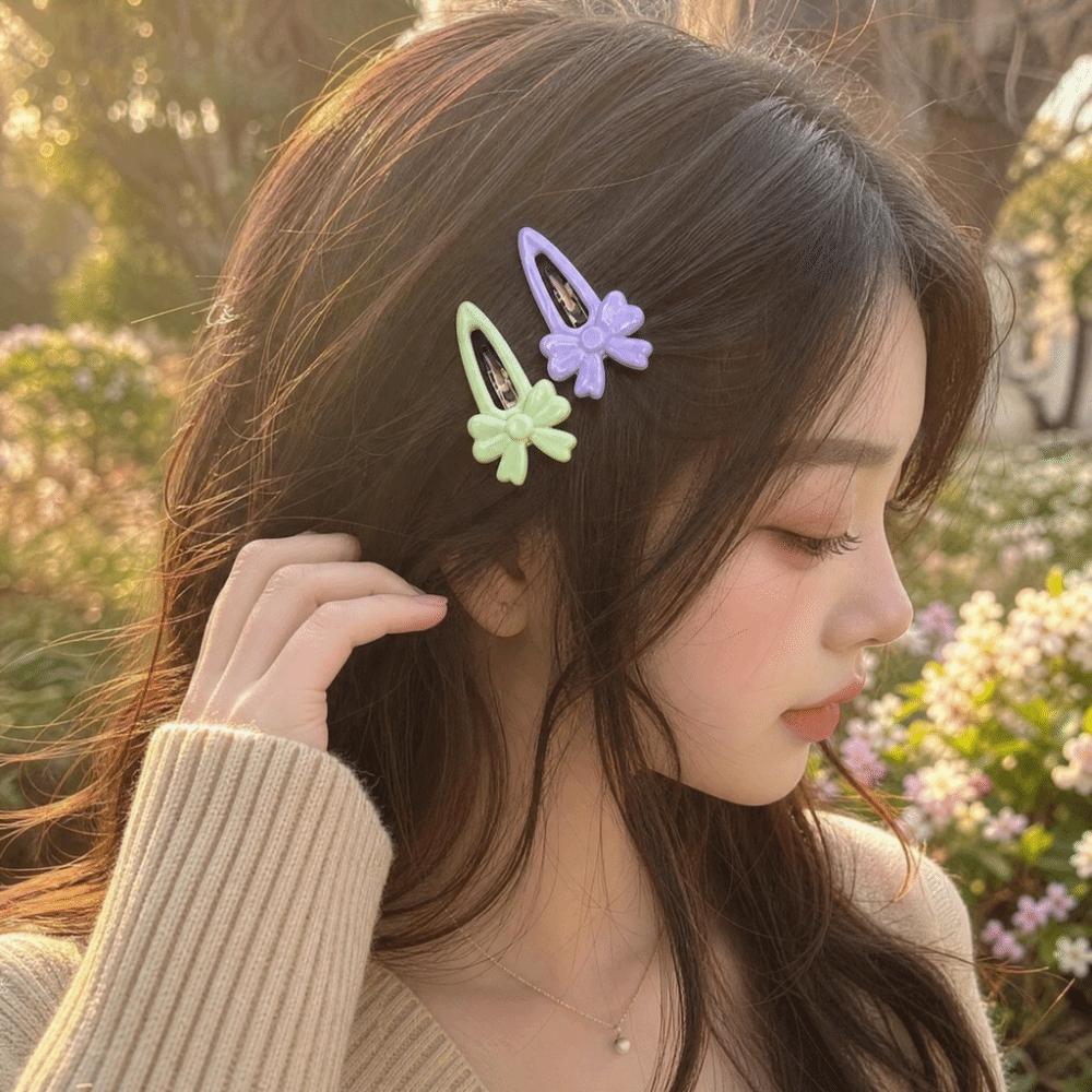 8/16 pcs/set Flower Bangs Hairpin Plastic Hair Barrettes Sweet Multicolor Bownot Hair Clips Girls