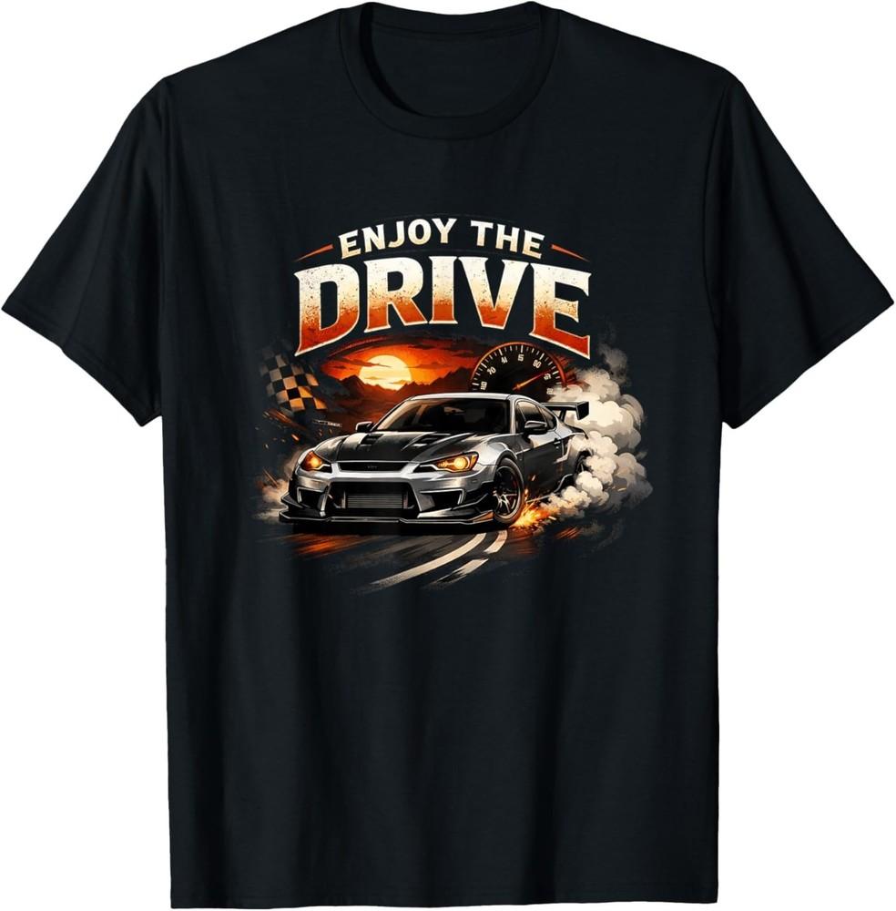Enjoy The Drive Car Motion Road Freedom Short Sleeve T-Shirt