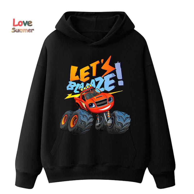 2 шт. Комплект толстовки для мальчиков с автомобильными и монстр-принтами, которые нравятся мальчикам, 2 шт. Спортивный комплект: брюки и толстовка, Идеальный подарок, Повседневный костюм для улицы, Тонкий детский спортивный костюм