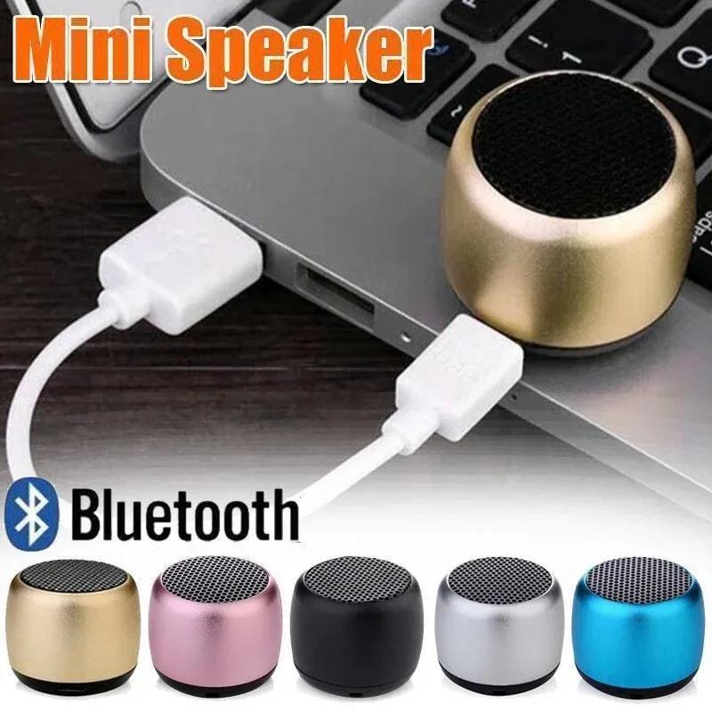 1 шт. Мини беспроводной Bluetooth-динамик портативный металлический беспроводной громкоговоритель мобильный телефон компьютер музыкальный плеер
