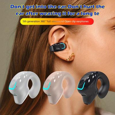 1 шт. Bluetooth-наушники открытого типа с длительным сроком службы аккумулятора, универсальным управлением телефоном, шумоподавлением при голосовых вызовах, совместимы со всеми смартфонами.