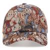 Unisex Cartoon Bear Full Print Baseball Caps Spring Autumn Outdoor Adjustable Casual Hats Dad Hat Sunscreen Hat