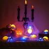 Waterproof Halloween Glowing Spiders Light Scary Realistic Illuminated Spiders Light Decorative LED Spiders Light