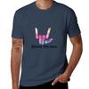 Share the Love Watercolor Colorful Style TShirt Simple Casual Short Sleeve Cotton TShirt