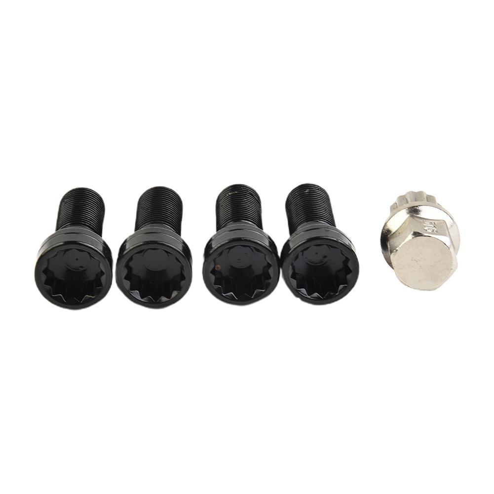 Wheel Locking Bolts LUG NUTS Stainless Steel 1 X Key