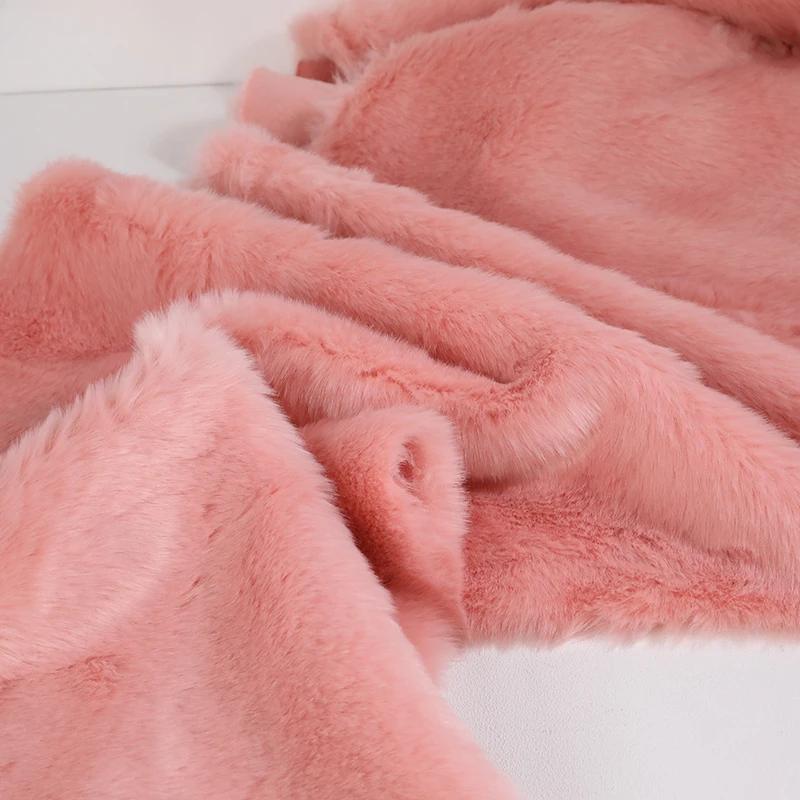50x180cm Flush Artificial Fur Thickened Imitation Fox Fur Grass Faux Fur Fabric for Counter Decoration Carpet Clothes Scarves