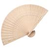 1/10/20Pcs Wooden Folding Fan Hollow Portable Fan Summer Hand Held Ribs Wedding Desktop Decoration