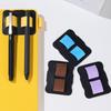2Pcs Double Slots Leather Pen Organiser Adhesive Pen Organiser with Double Elastic Bands for Hardcover Notebook Planner