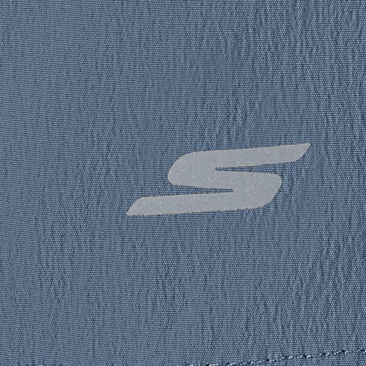Skechers Удобные влагоотводящие быстросохнущие спортивные повседневные шорты Женские шорты Темно-синий Серый P225W218-027C
