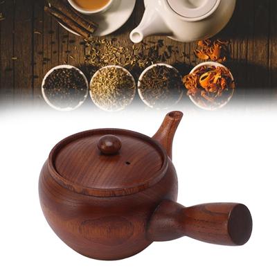 Durable Construction Wooden Tea Pot Traditional Wooden Kung Fu Tea Pot  Home Use