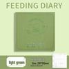 Cute Square Baby Feeding Diary Pocket Notebook: High-Quality, Portable Record Book
