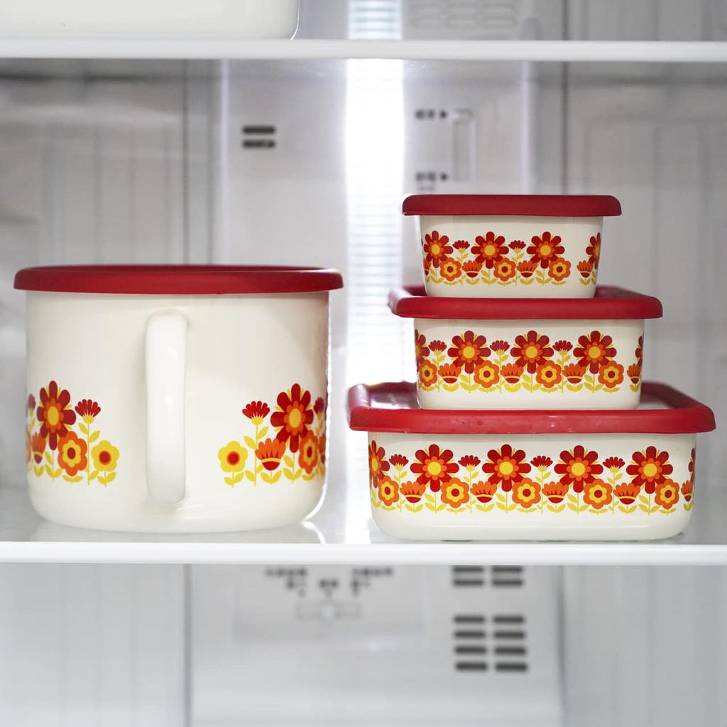 Fuji Horo Неглубокий квадратный контейнер Контейнер для хранения Воспоминания Подсолнух Узор Большой размер