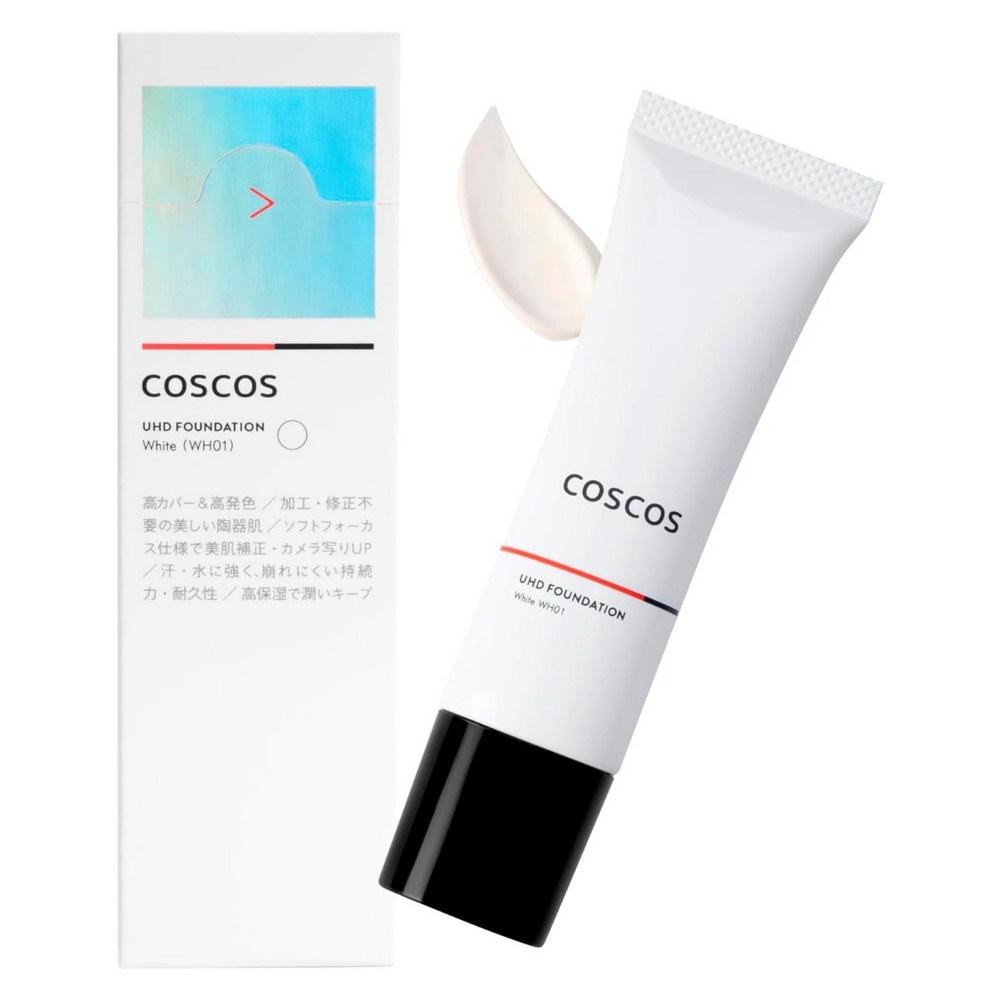 COSCOS UHD Foundation WH01 30g, White, 1 pcs