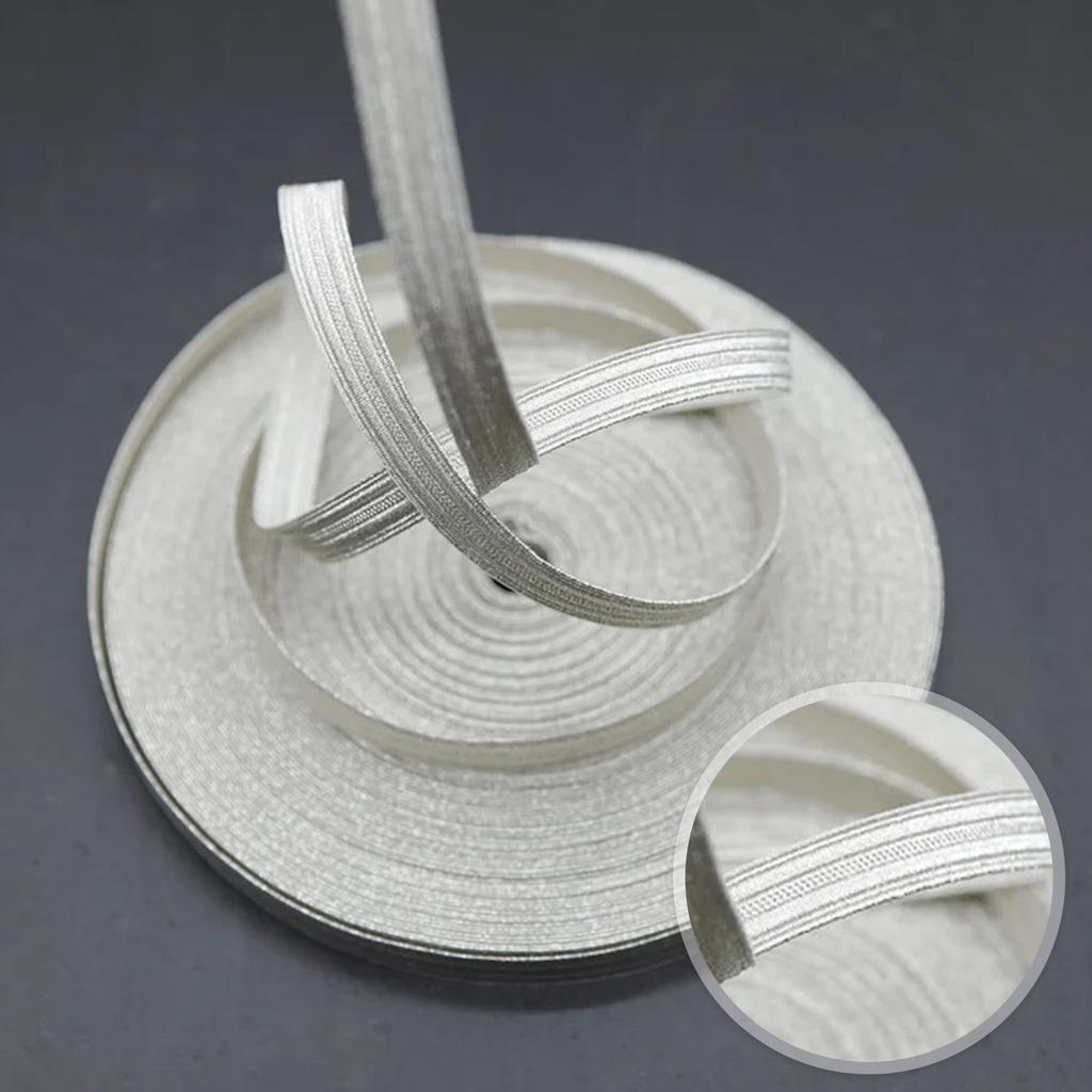Gold And Silver Thread Apparel Trim Ribbon Binding Solid Color Sewing Tape Baby Clothing Accessory