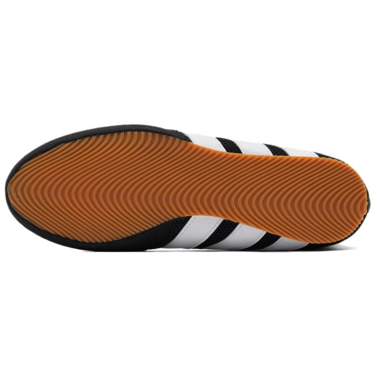 adidas Box Hog Ткань Бокс Шнуровка Складной Воротник Высокие Тренировочные Ботинки Унисекс Тренировочные Ботинки JQ8538