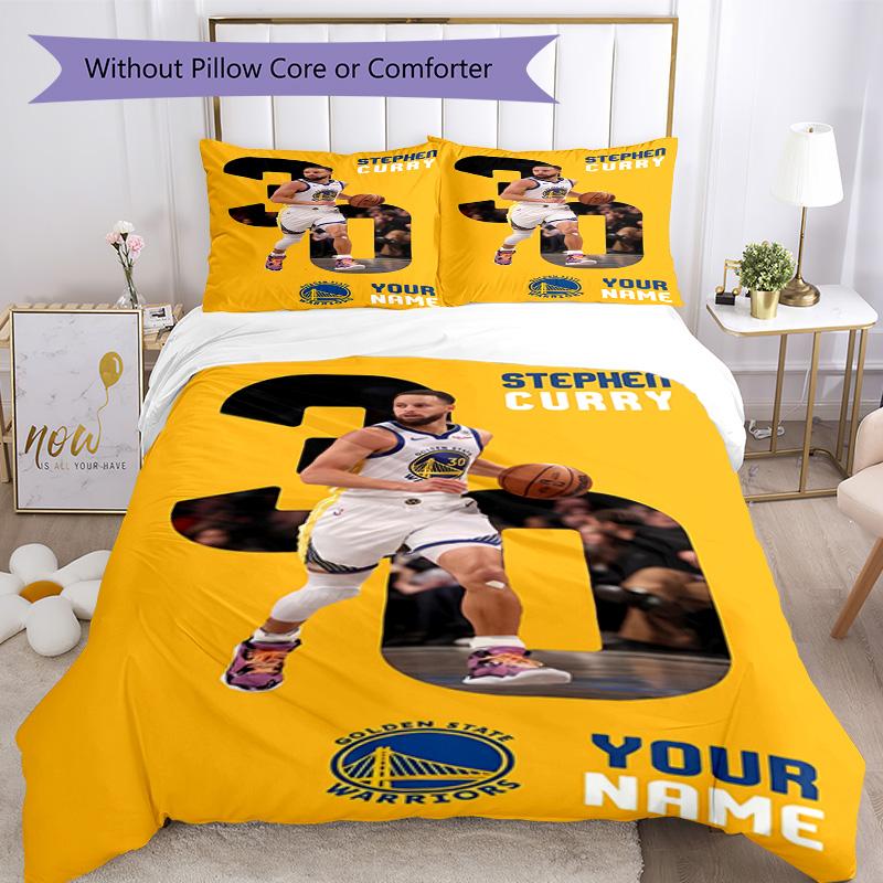 Golden State Curry12 Customize Your Name Bed Linens Suitable for Study room Wrinkle Resistant Bedroom Decor Christmas, WeddingPerfect