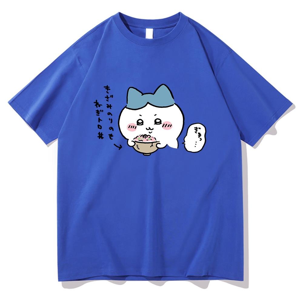 Cute Chiikawa T Shirt Unisex Harajuku Aesthetic Graphic Kawaii Tshirt Unisex Anime Cartoon Funny Streetwear Cotton Tee Shirt Korea