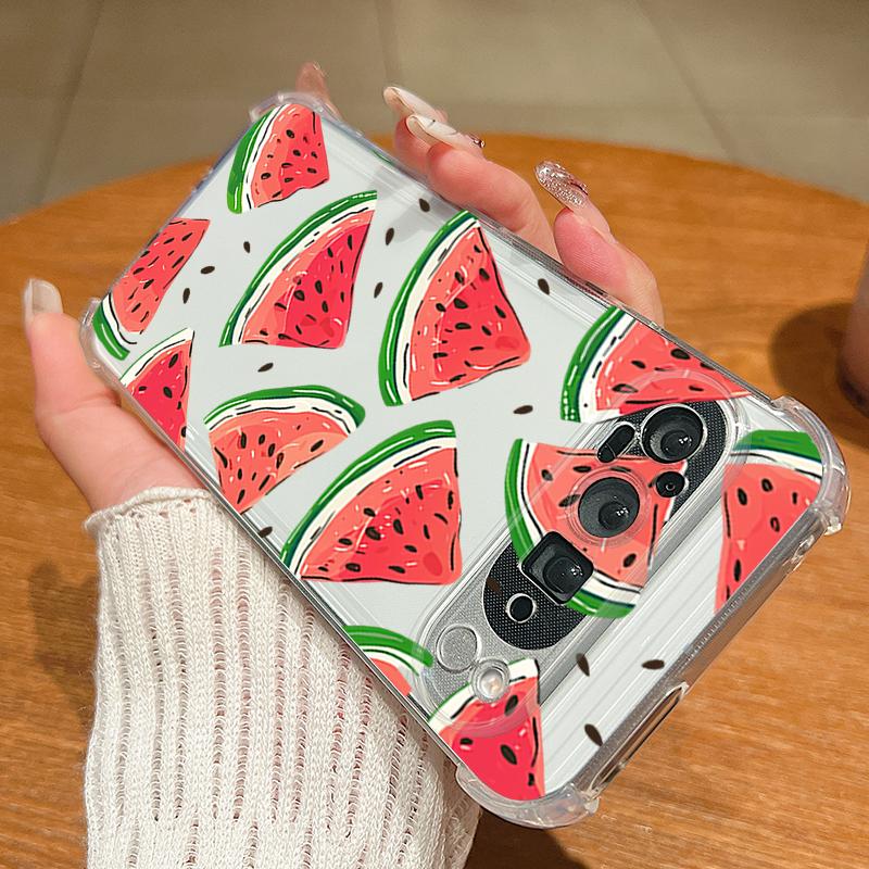 Red Cherry Pattern TPU Phone Case For Google Pixel 9 Pro Pixel 9 Pro XL Slim Soft Silicone Transparent Cover For Google Pixel 9A