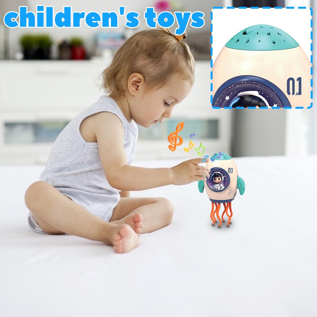 Волшебный танцующий осьминог звук и световая проекция электрическая игрушка крутящийся осьминог декомпрессионная развивающая игрушка распылительная ракета