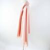 Very Good HERMES shawl Extra large with embroidered logo pink cashmere Women Used
