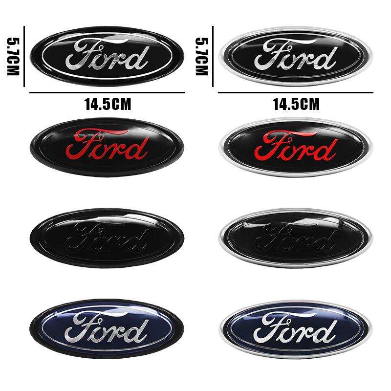 DRZG2 22.3cm 14.5cm Car Styling Logo Front Grille Emblem Rear Trunk Badge Accessories For Ford Mondeo MK2 MK4 F150 F250 F250 GT GT500