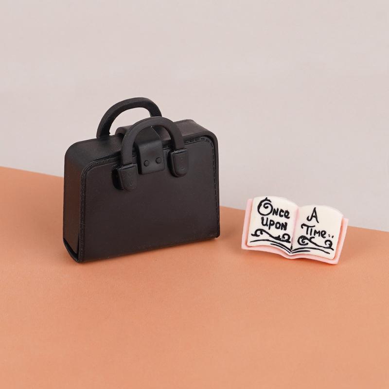 1/12 кукольный домик, имитация сумки, школьная сумка, модель книги, куклы, мини-сумки, одежда, аксессуары, кукольный домик, кабинет, украшения, игрушки