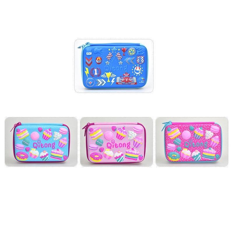 Креативный 3D тиснение большой вместимости квадратный пенал канцелярская коробка высококачественная многофункциональная сумка для хранения канцелярских принадлежностей подарок для детей
