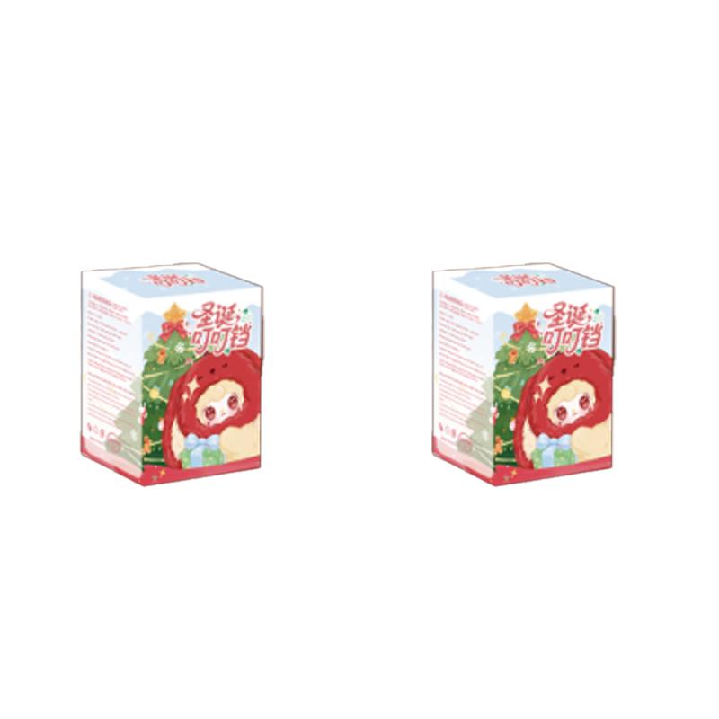 Yooki Christmas Jingle Bells Vinyl Plush Blind Box Trendy Toys Cute Doll Backpack Pendant Decoration Mystery Box surprise Gifts