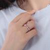Pink Bow-tie Ring Exquisite Bowknot Opening Ring Beauty Bowknot Finger Ring  Girls