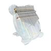 hot! Kalimba Acrylic 17 Key Transparent Thumb Piano Mbira Sanza with Tuner Hammer Gig Kalimba Case Manual