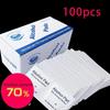 100Pcs Portable Alcohol Prep Pads Antiseptic Sterilization Swabs Wipes Cleanser 70% Alcohol Content
