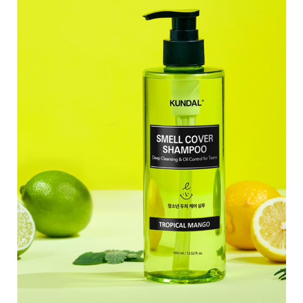 Шампунь для кожи головы Kundal All Day Smell Cover Youth с ароматом тропического манго, 400 мл, 2 шт.